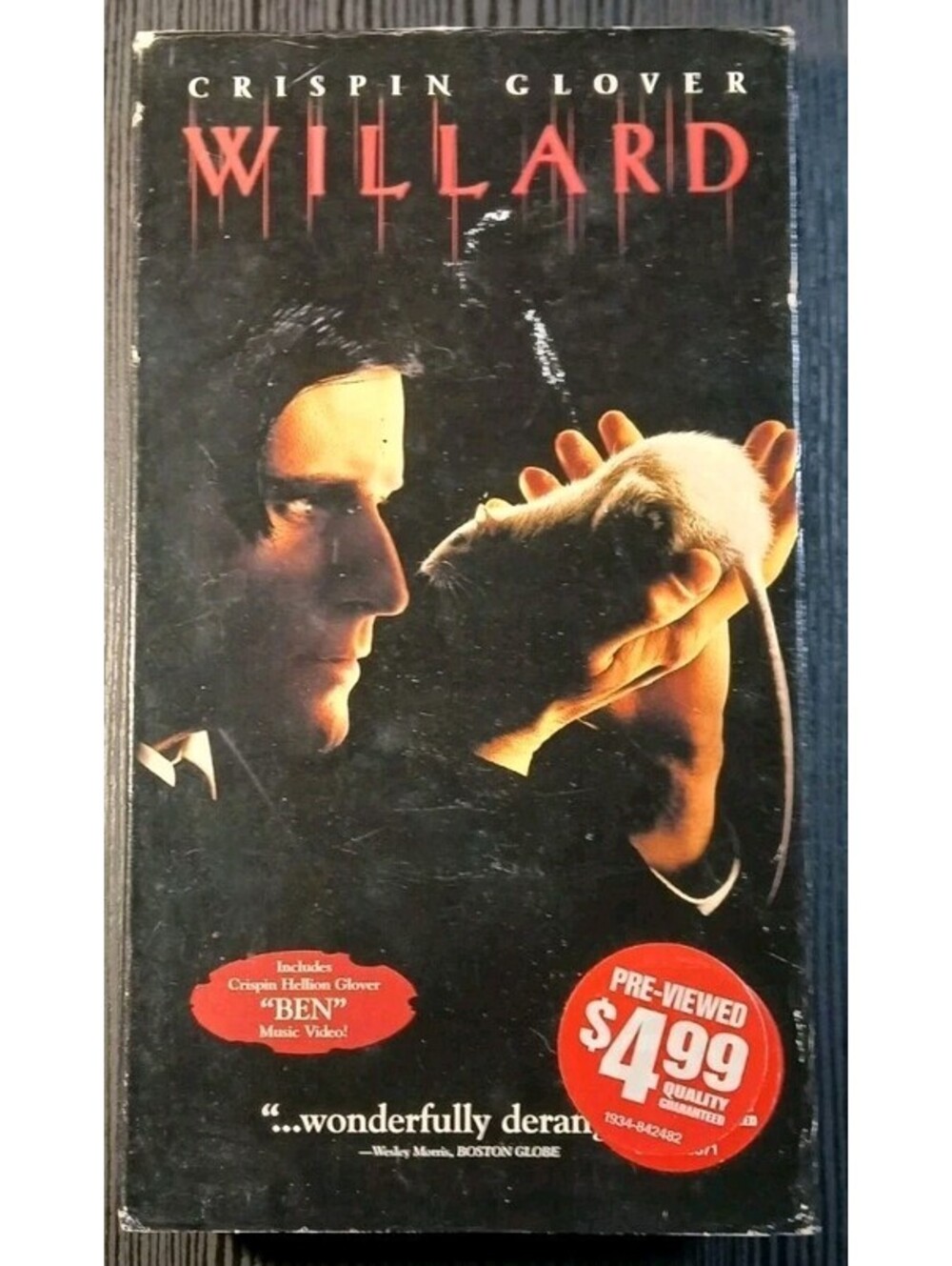 Willard - VHS 2003 New Line Home Enter Crispin Glover Horror Blockbuster Rental